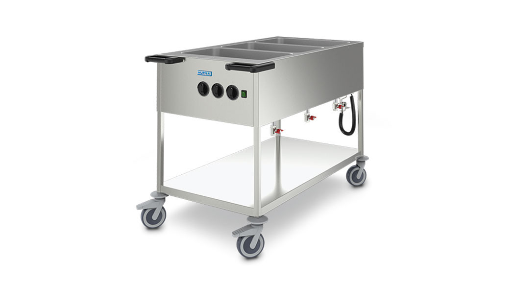 Speisenausgabewagen, 3x 1/1 GN, mit Folienheizung